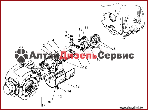 Каталог МТЗ-320: привод карданный